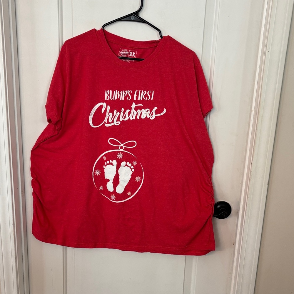 Red Christmas Bump Shirt